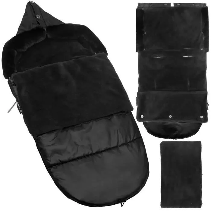 SPRINGOS® Chancelière d'hiver pour poussette, traîneau et siège bébé 40 x 80 cm-3
