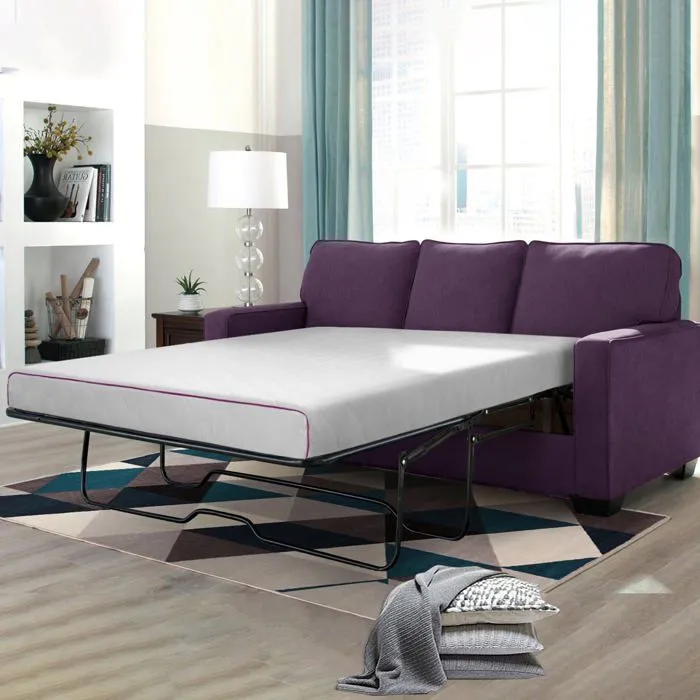 Matelas Canapé Convertible BZ by Sampur - 140x190 cm - Mémoire de Forme - Épaisseur epaisseur 12 cm - Soutien Équilibré Optimal - In-2