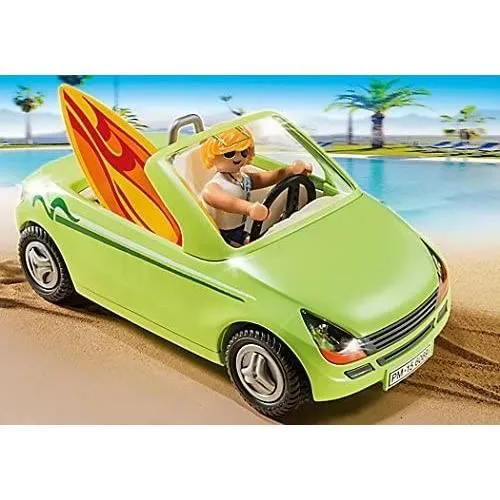 PLAYMOBIL - Surfeur et voiture décapotable - Summer Fun - En Route - Mixte - 6069-2