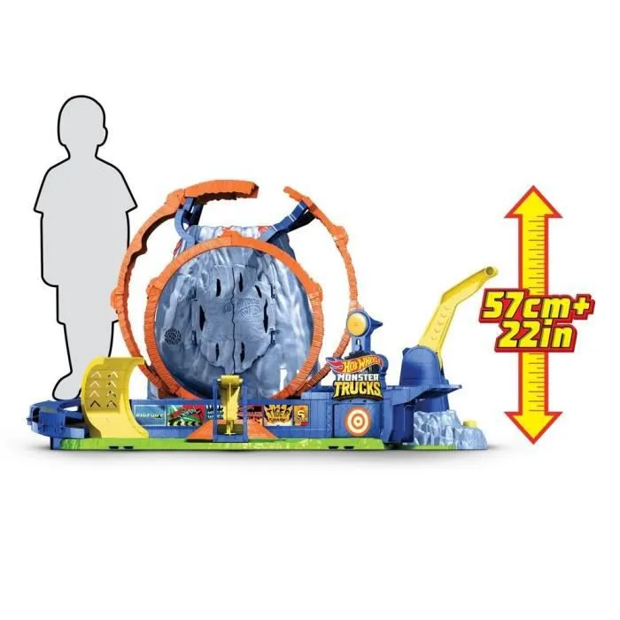 Hot Wheels - Monster Trucks Le Volcan du T-Rex - Piste pour petites voitures - Dès 4 ans-4