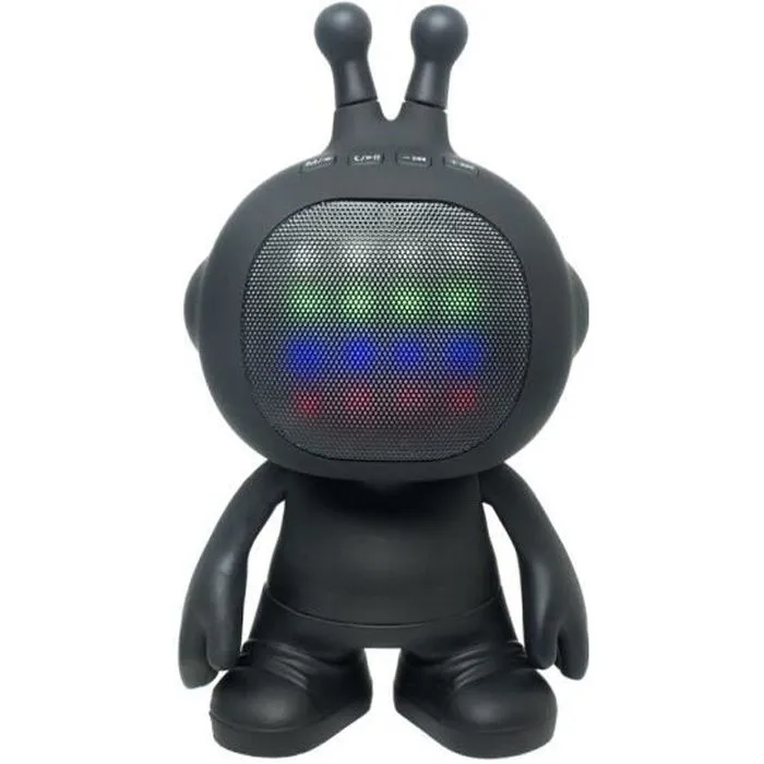Enceinte TWS/Stéréo Robot LED, finition rubber - LEXIBOOK-0