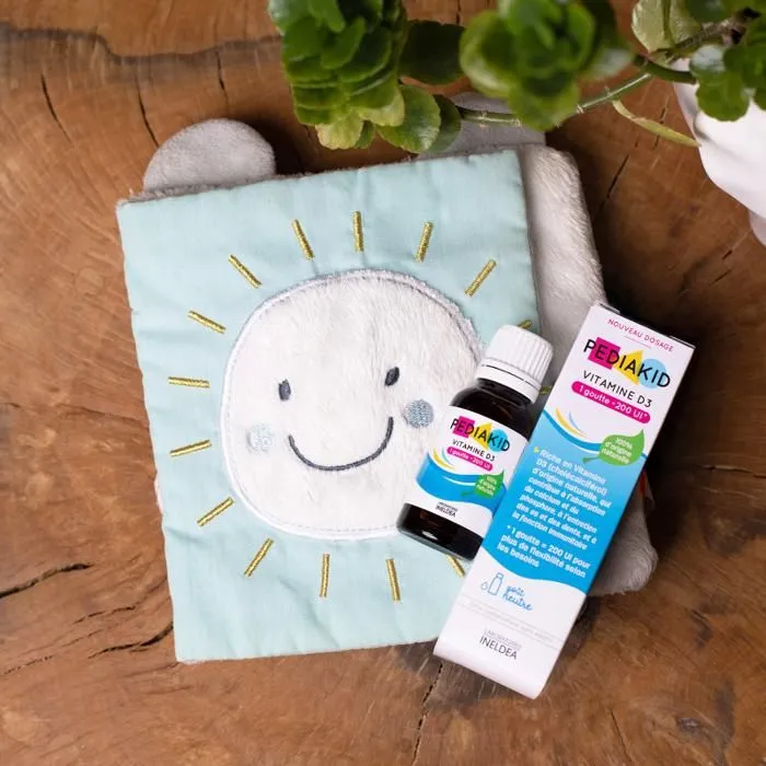Pediakid Vitamine D3 Gouttes 200UI - Flacon verre 20ml - Soutient les defenses naturelles - Goût Neutre-3