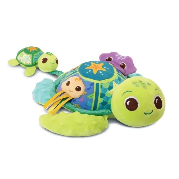 VTECH BABY - Play Green - Juju, Maman Tortue - Éveil des Sens (Bouteilles Plastique Recyclées)-0