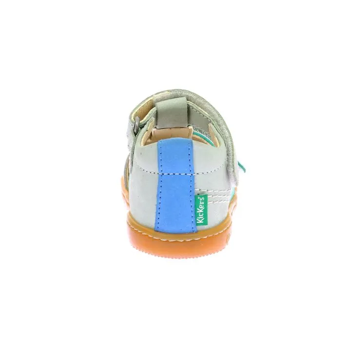 Sandales - KICKERS - Kick Bazar - Cuir - Vert - Enfant Garçon-2