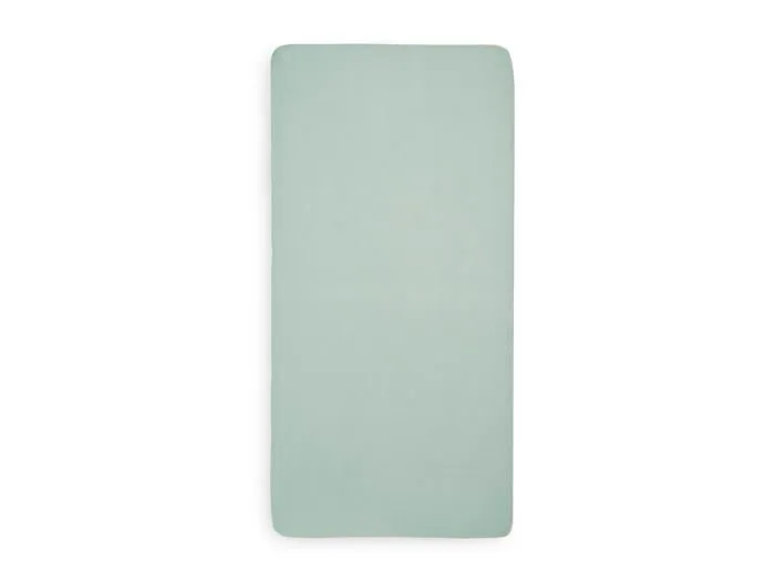 Drap housse matelas Jollein - 511-507-00095 - Drap-Housse en Jersey, 120 cm Longueur x 60 cm Largeur, Vert Cendre-2