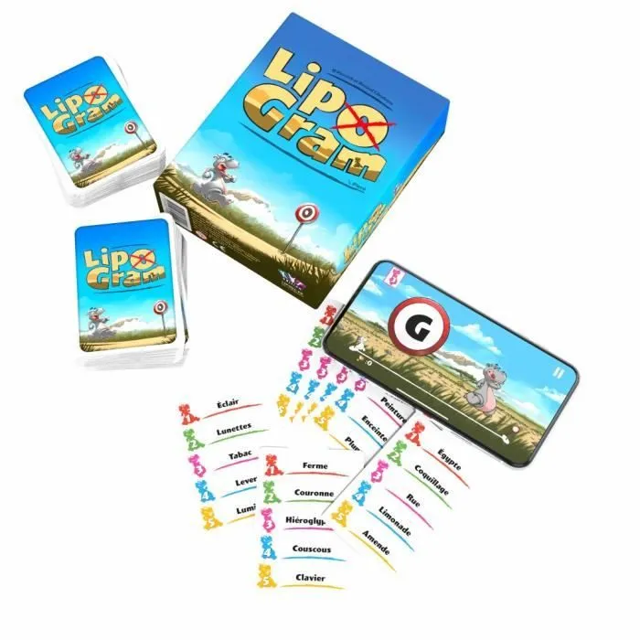 Jeu de société Lipogram - Asmodee - Fais deviner ton mot - Application offerte pour + de niveaux de jeu-3