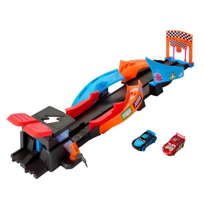 Circuit Glow Racers - Mattel - HPD80 - Jouet de course phosphorescent pour enfant de 4 ans et plus-0