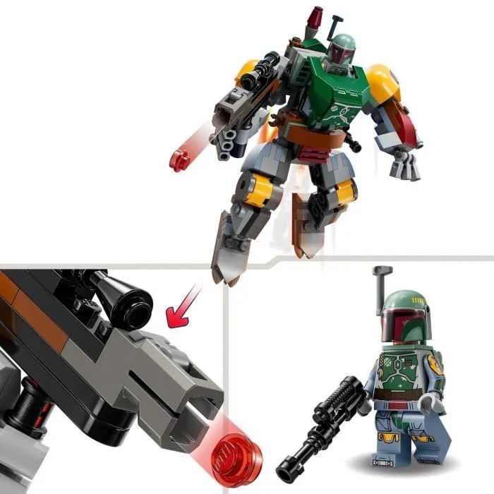 LEGO® Star Wars 75369 Le Robot Boba Fett, Figurine à Construire avec Blaster Lance-Tenons et Jetpack-2