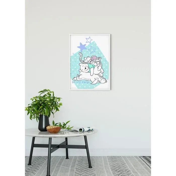 Poster Disney Winnie l'ourson - KOMAR - Winnie fait la sieste avec ses amis - 50 cm x 70 cm - Décoration murale-2