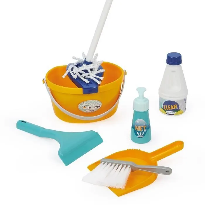 Chariot ménage + aspirateur - ECOIFFIER - 2774 - Faire le ménage devien un plaisir-0