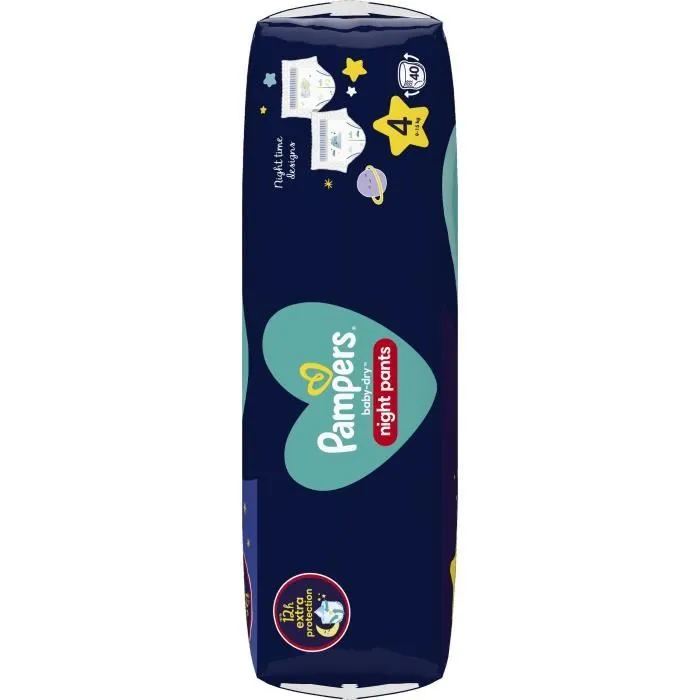 PAMPERS Baby-Dry Night Pants pour la nuit Taille 4 - 40 Couches-culottes-5