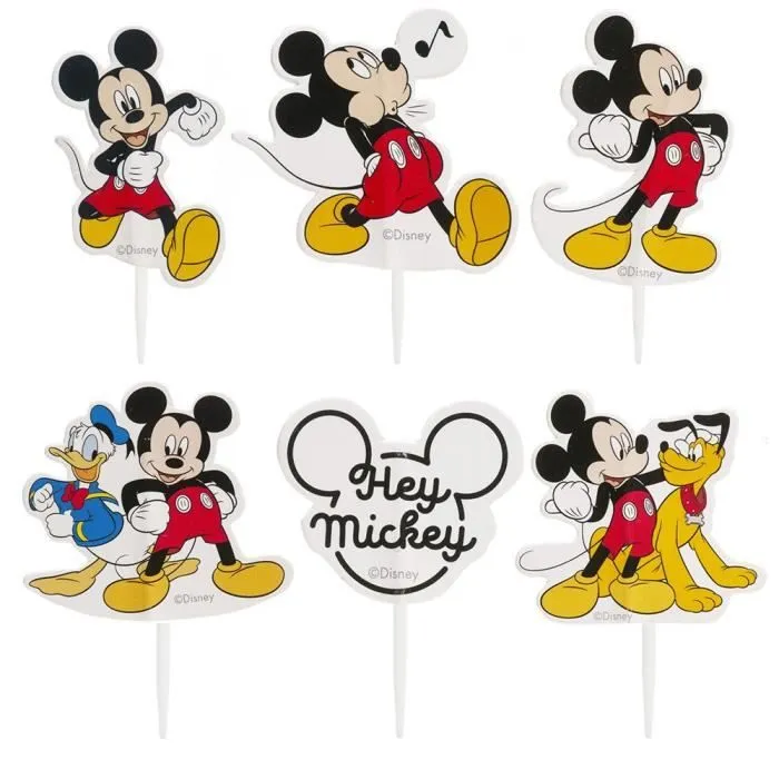 Pics à gâteau - Mickey - 30 Décors - Noir - Enfant - Mixte-0