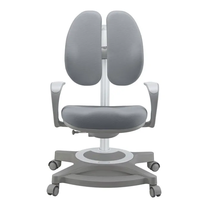 Chaise de bureau pour enfants Partille réglable gris-3