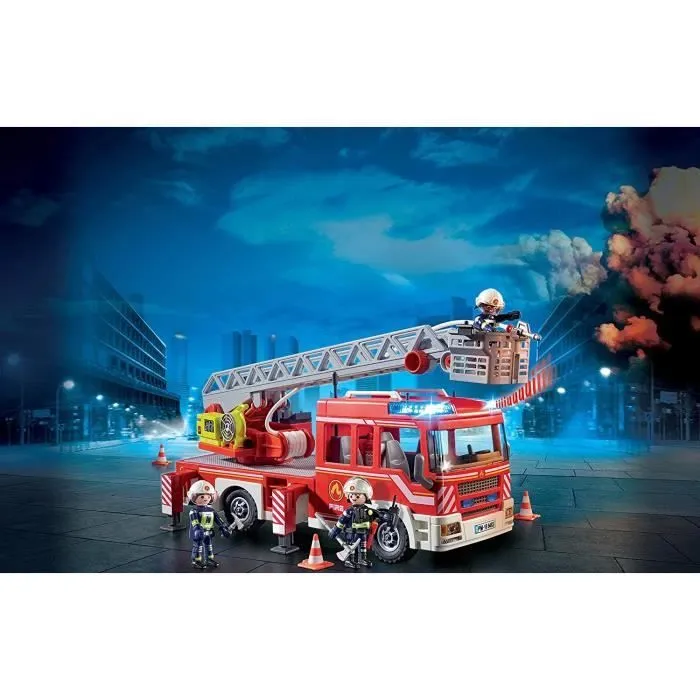 PLAYMOBIL 9463 Camion de pompiers, Avec échelle pivotante, City Action, dès 4 ans-1