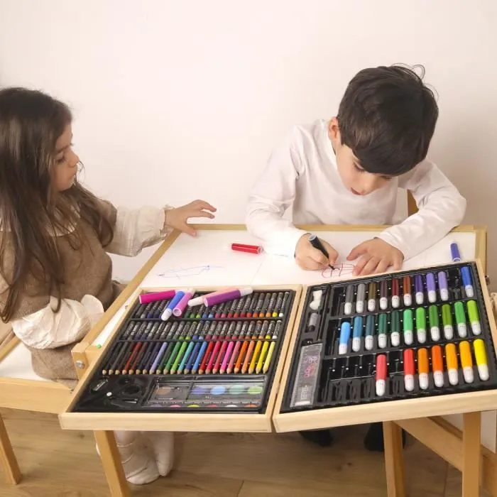 Mallette de dessin - MAIN D'ARTISTE - 150 Pièces - Loisir Créatif - Dès 5 ans-1