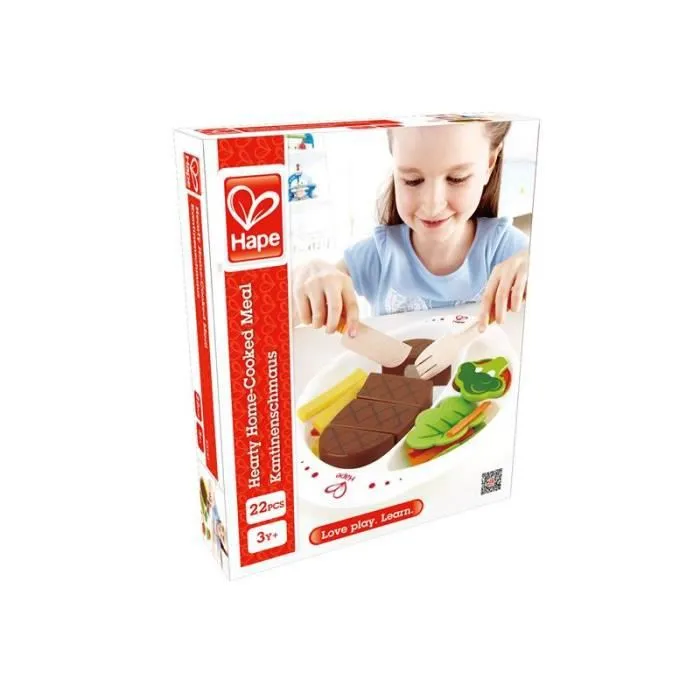 Jouets de cuisine - HAPE - Hearty Home-Cooked Meal - Bois non toxique - À partir de 3 ans - Mixte-0