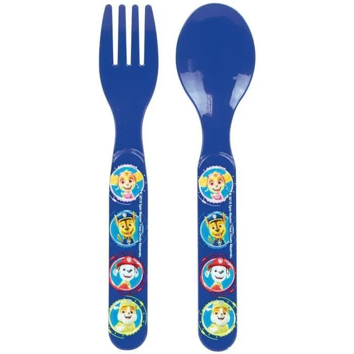 Lot vaisselle - FUN HOUSE - PAT'PATROUILLE - Verre, 2 Assiettes creuses Ø16 cm, couverts, gourde, gobelet et mug-6