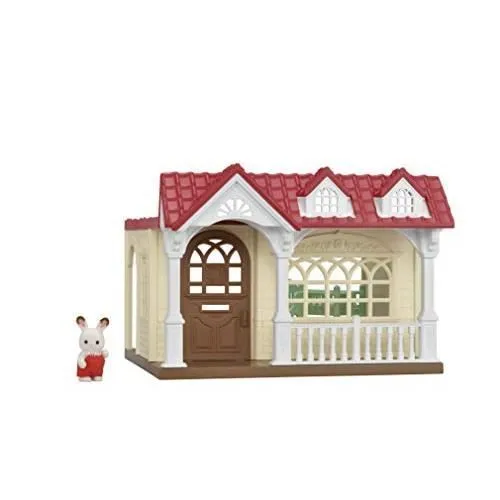 Maison miniature - SYLVANIAN FAMILIES - La Maison Framboise - Pour bébé - Marron - Rouge, marron et beige-2