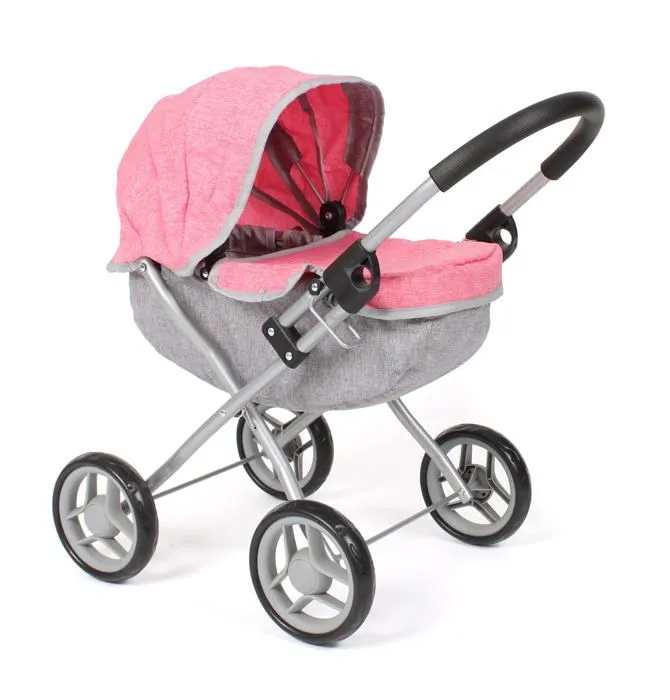 Landau - poussette Bayer chic - 550-57 - 2000 - Poussette Lilli pour poupees jusqu'a env. 41 cm, melange Rose-0