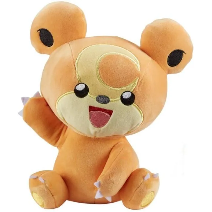 Peluche douce Pokemon 8 pouces - WICKED - Teddiursa - Enfant - Orange - Mixte-0