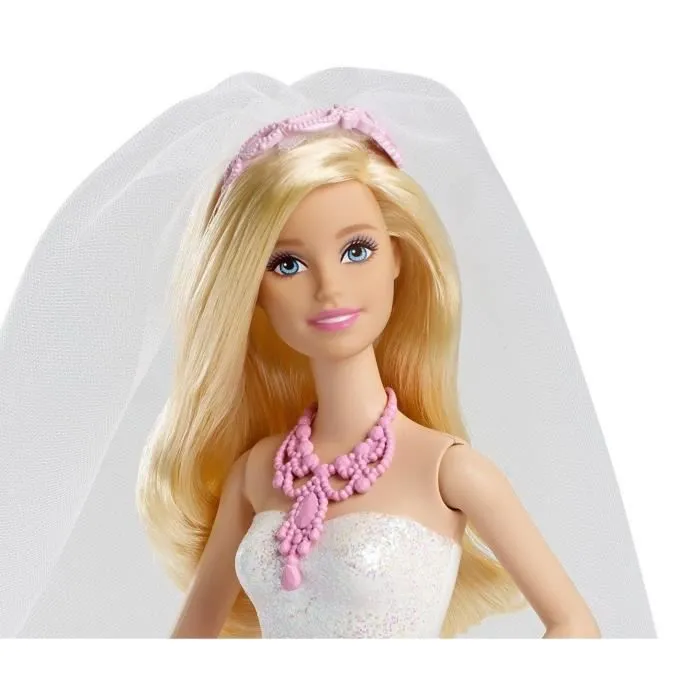 Mattel - Barbie - Poupée mariée conte de fée-3