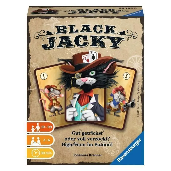 Jeu de cartes à collectionner - RAVENSBURGER - Black Jacky - 55 cartes - Mixte - 10 ans et plus-0
