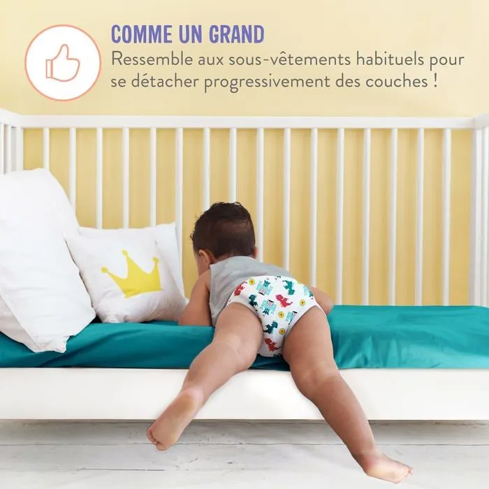 Bambino mio - TP3+ DAY - , Culotte d'apprentissage Lavable, unisexe, pour garcons et filles, grand soleil, 3 ans et +-3