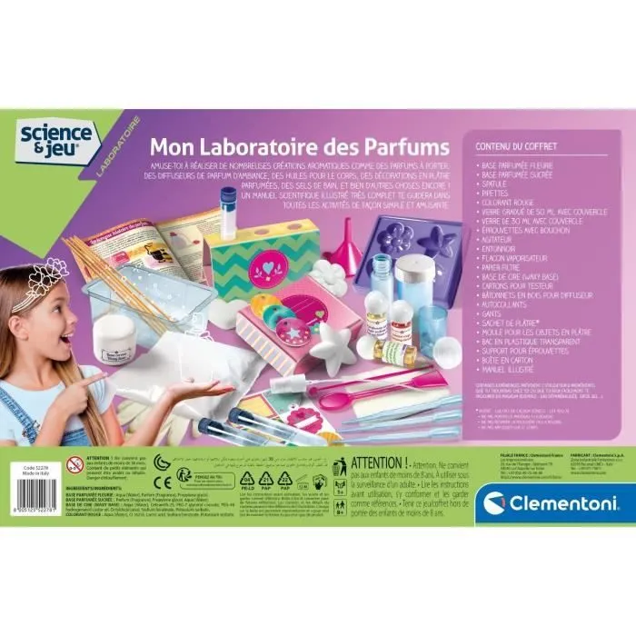 Kit création de parfums - CLEMENTONI - Mon laboratoire des parfums - Pour enfants à partir de 8 ans-5