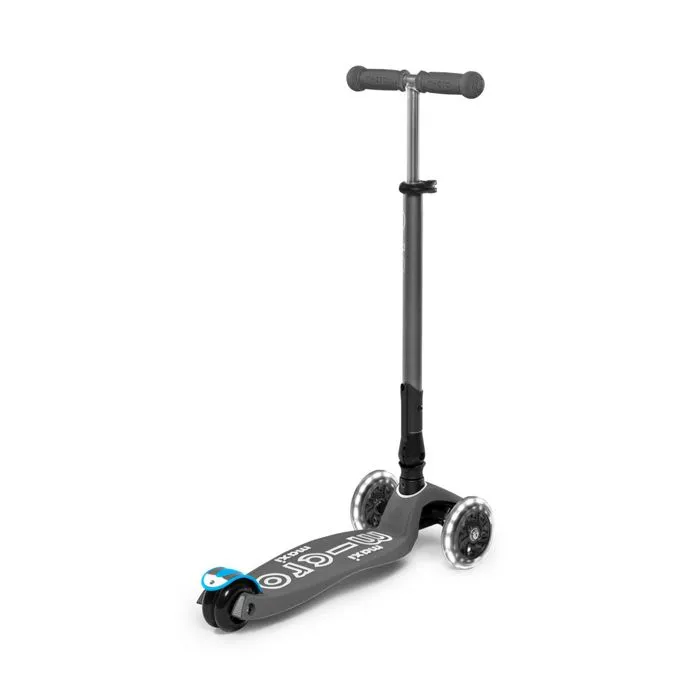 Trottinette - MICRO - Maxi Deluxe - 3 roues - LED - Gris-1