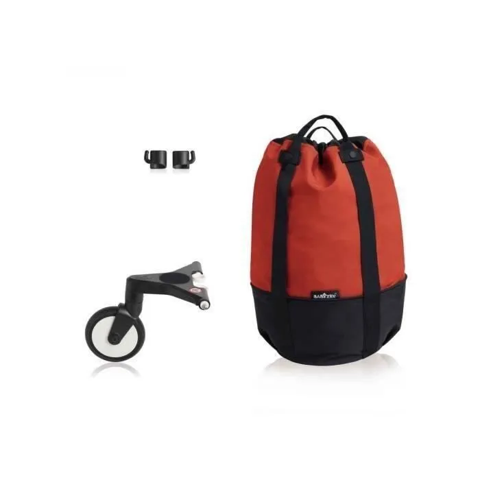 Sac à langer BABYZEN pour poussette YOYO+ - Rouge - Transporte 10kg supplémentaires-0