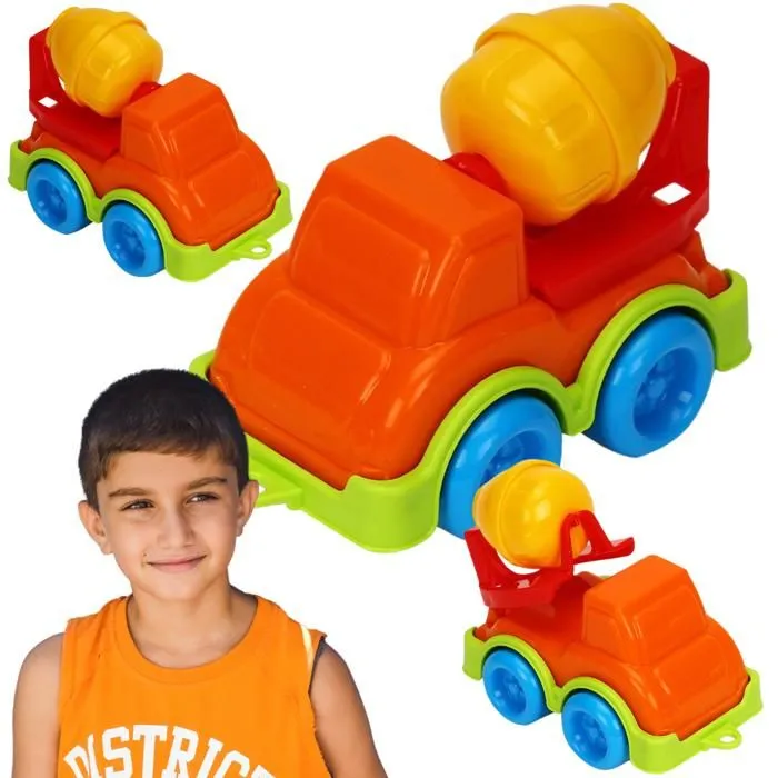 Mini bétonnière - Non spécifié - 5217 - Couleurs vives - Jouet pour bac à sable - 3 ans et plus-0