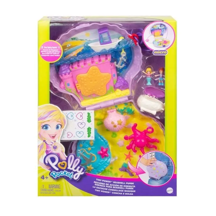 Polly Pocket - Sac Le Coquillage Enchanté - Mini-Poupée - 4 ans et +-4