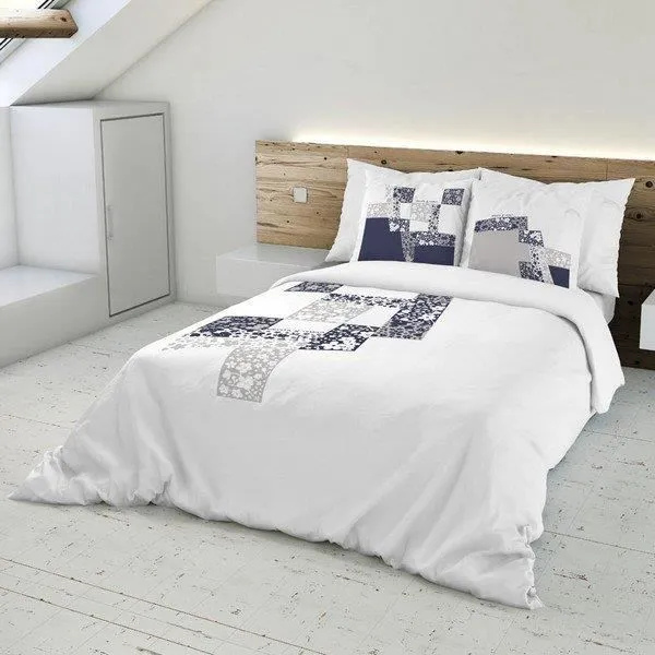 Housse nordique - Devota & Lomba - Galia - 220 x 240 cm - Blanc - 1 housse-0