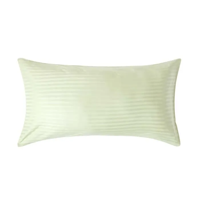 Taie d'Oreiller coton égyptien Vert Sauge 330 fils 50 x 90 cm-0