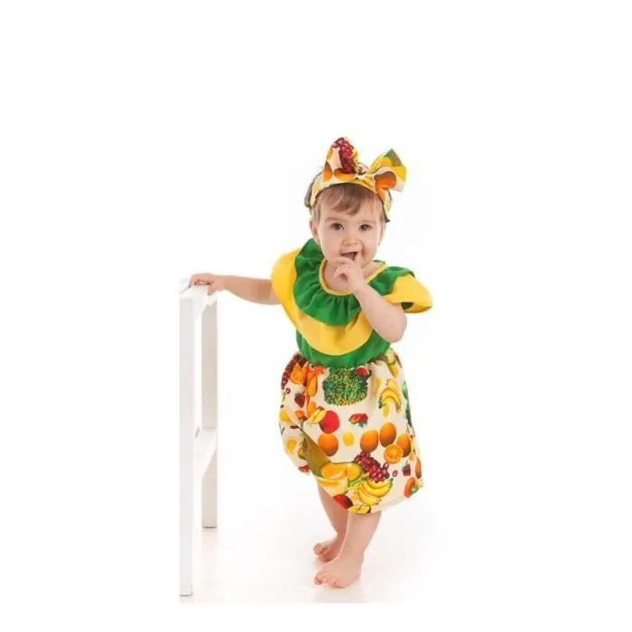 Déguisement cubain aux fruits pour bébé-0