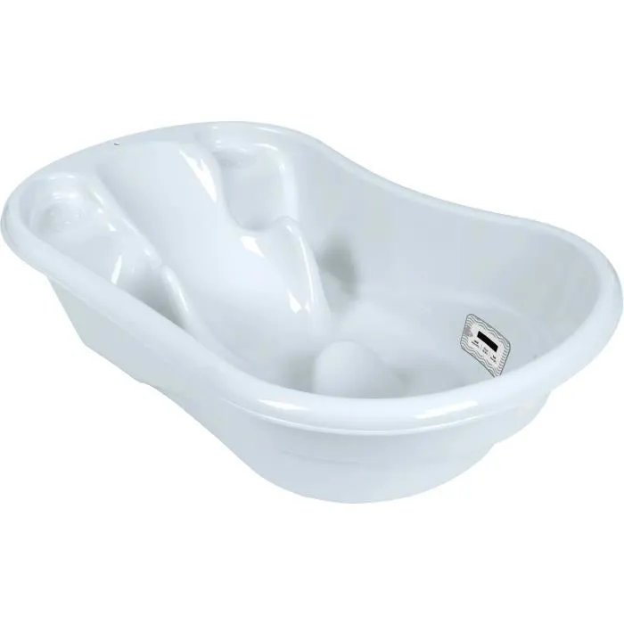Kikkaboo baignoire pour bébé Hippo, anatomique, 94 cm, thermomètre intégré [Bleu]-2