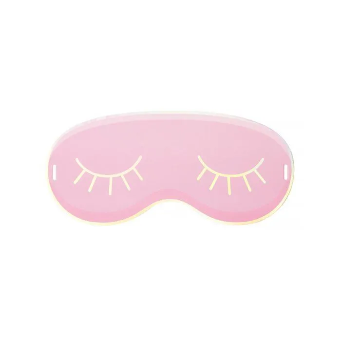 Invitations Pyjama - Tim et Puce - Lot de 8 - Masque - Ruban Satiné - Détails Irisés-1