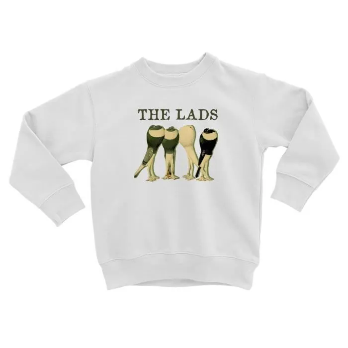 Sweatshirt Enfant The Lads Pigeon Humour Biologie Illustration Ancienne-0