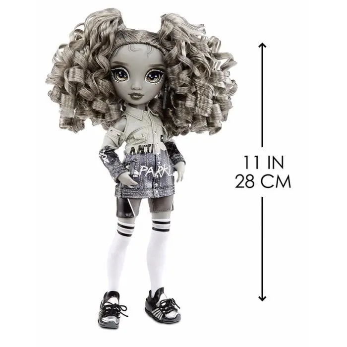 Poupée Rainbow High - Shadow High Doll Série 1 - Nicole Steel (Titanium) - Gris - Enfant - 6 ans et plus-2