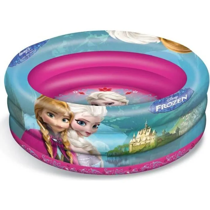 Piscine Gonflable La Reine des Neiges - Diamètre 100 cm - Pour Enfant à partir de 10 mois - Marque Disney
