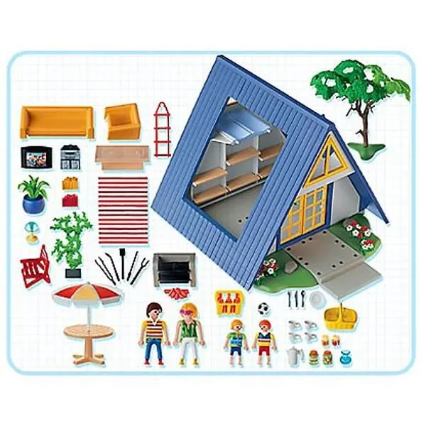 PLAYMOBIL 3230 Famille Maison de Vacances-1