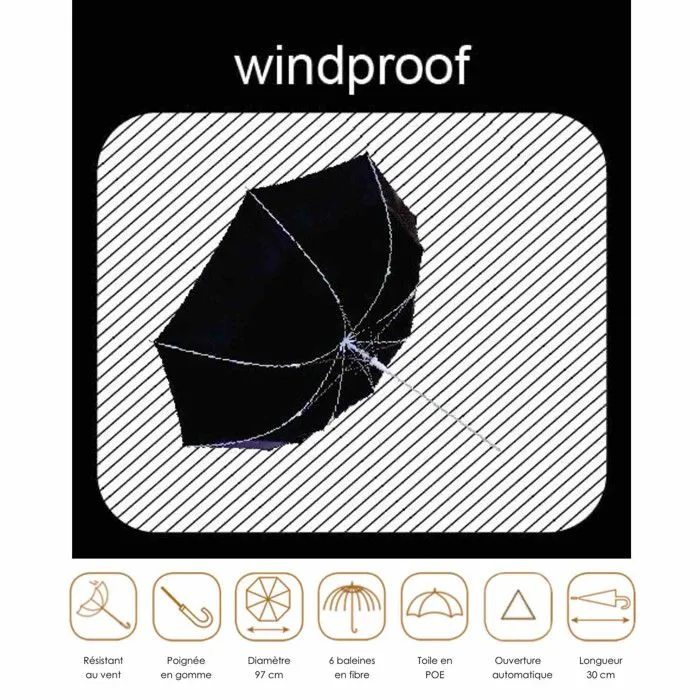 Parapluie transparent pliant et automatique-4