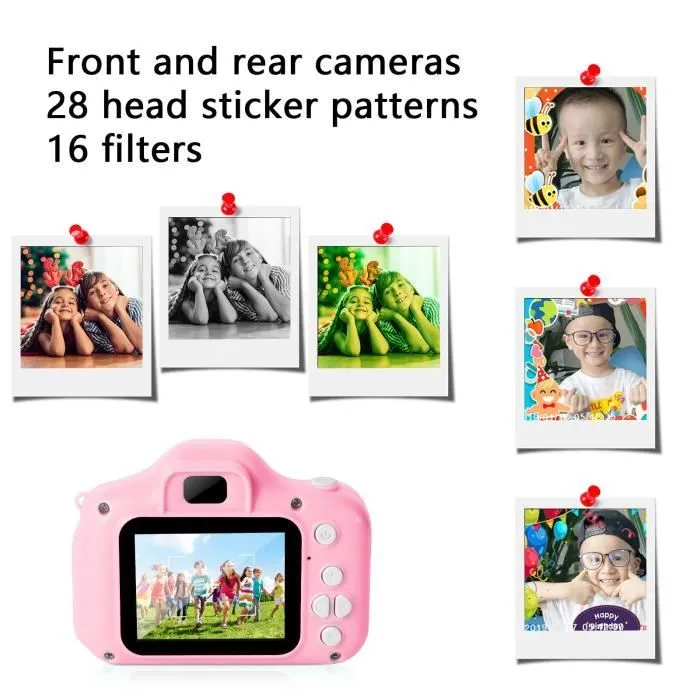 Appareil Photo Enfant - A90 - 8 Millions de Pixels - Mode Photo et Vidéo - Filtre Noir et Blanc-1