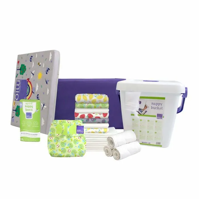 Bambino mio - DUOSTAR NOMFR FRU - , Mioduo Kit de demarrage de couches en tissu Motif fruits coquins-0