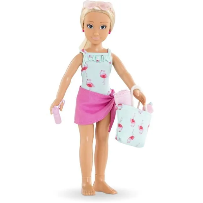 Coffret Valentine à la plage COROLLE GIRLS - poupée mannequin - 5 accessoires - 28 cm - dès 4 ans
