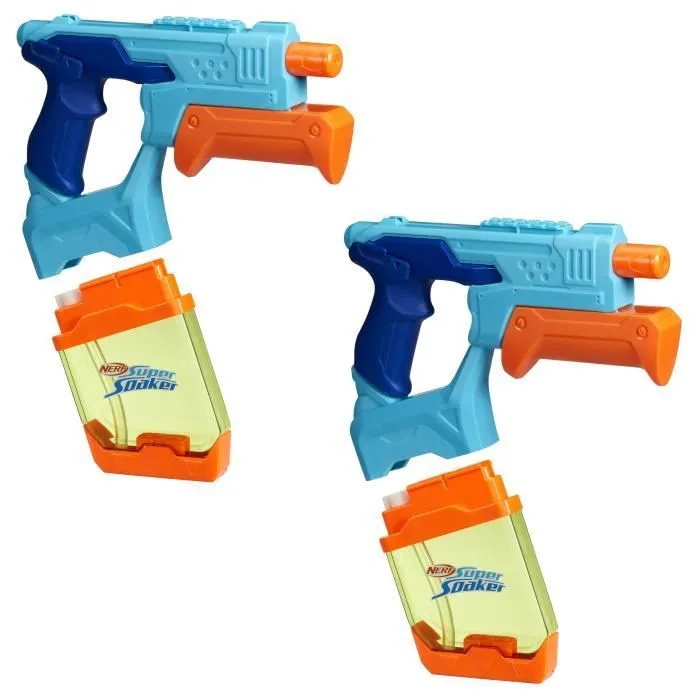 Nerf Dunk-Fill, Pack de 2 pistolets à eau, réservoirs à remplissage instantané facile, jouets d'eau, Super Soaker, dès 6 ans-3