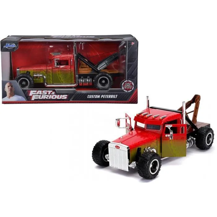 Voiture die-cast - JADA - Camion Hobbs and Shaw - Échelle 1:24 - Couleur rouge - Pour enfants à partir de 6 ans-1