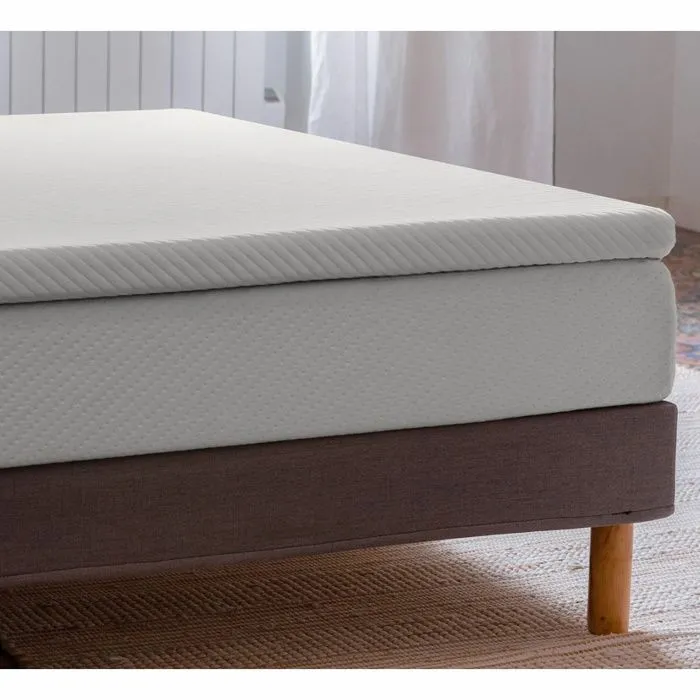 Hypnia - Surmatelas mousse mémoire de forme 5cm déhoussable 90x190cm-1
