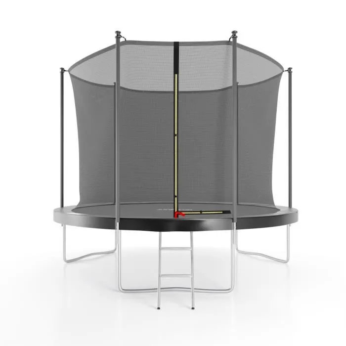Trampoline de jardin ø 305 cm- 10FT- Filet intérieur Noir-0