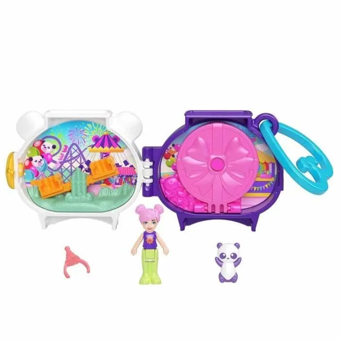 POLLY POCKET SET DE JEU COMPACT MINI MONDE D'ANIMAUX DE COMPAGNIE PAND-0